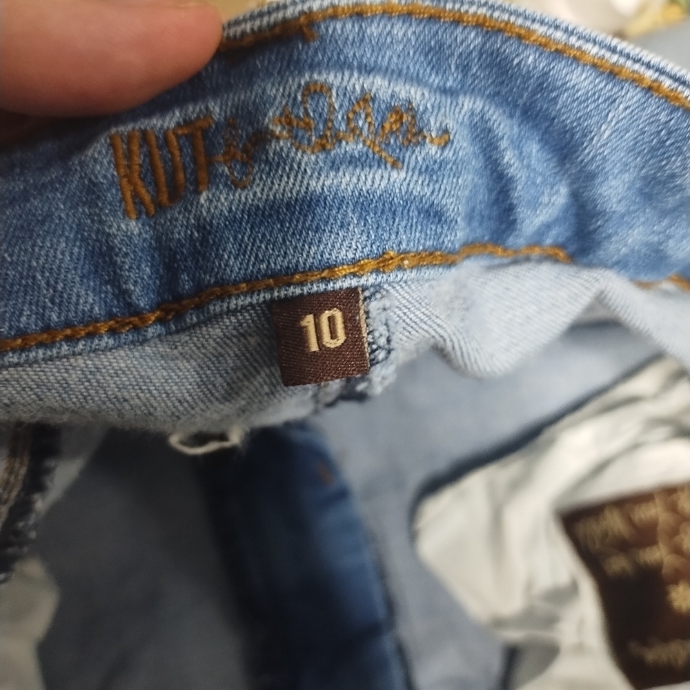 Kut‎ from the Kloth Bridgette Ankle Skinny Raw Hem Casual Denim Jeans Sz 10 - Picture 9 of 10